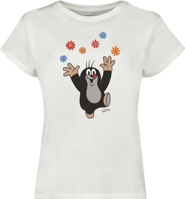 Produktbild von Der kleine Maulwurf T-Shirt Damen Der kleine Maulwurf - Happy - Flowers multicolor 3XL