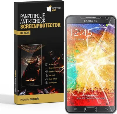 Produktbild von 6x Panzerfolie für Samsung Galaxy Note 3 ANTI-SCHOCK Displayschutzfolie HD KLAR