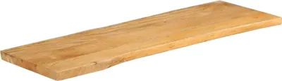 Immagine prodotto di vidaXL Piano del tavolo con bordo ad albero 120x40x2,5 cm in legno massiccio di mango