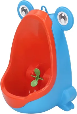 Allecto Toilettentraining Urinal für Kinder - Niedlicher Frosch - Mit Wandmontage - Zielgerichtet - Kunststoff - Lustiger