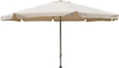 Produktbild von Sonnenschirm Alu Ø4m mit Kurbel mit Krempe Gartenschirm Sonnenschutz, Farbe:beige