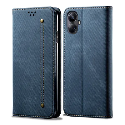 Obrázek produktu pro Pouzdro pro Realme 10 Pro+, Kožené Peněženkové Pouzdro s Magnetickým Uzavíráním a Stojánkem modré