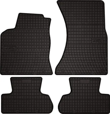 Immagine prodotto di Tappetini auto in gomma adatto per Audi Q5 I (2008-2017, SUV) neri, set 4 pz, con fissaggi