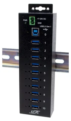 Obrázok produktu pre Exsys USB 3.2 Gen1 HUB 10-Port Managed N