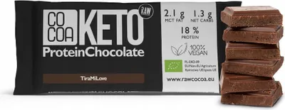 Produktbild von KETO Protein Schokoladen Tiramisu TiraMiLove 40g