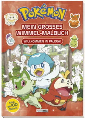 Produktbild von Pokémon: Mein großes Wimmel-Malbuch - Willkommen in Paldea!
