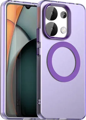 Immagine prodotto di Custodia magnetica per Xiaomi Redmi Note 13 4G, sottile custodia antiurto traslucida opaca Viola
