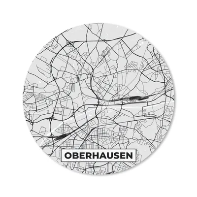 Produktbild von MuchoWow® Mauspad Mousepad Stadtplan - Deutschland - Karte - Oberhausen 40x40 cm - Mousepads - Maus Mat - Pad - Mausunterlage - Schreibtisch Accessoires