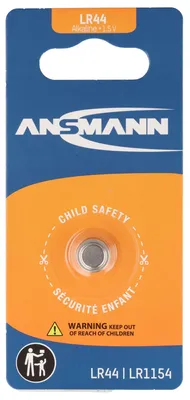 Produktbild von Ansmann Alkaline Knopfzelle LR44, LR1154, AG13, 1,5 Volt