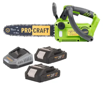 Immagine prodotto di Motosega a batteria Procraft PKA42Libb 20 V 304 mm Brushless + 2 batterie 2,0 Ah + caricabatterie
