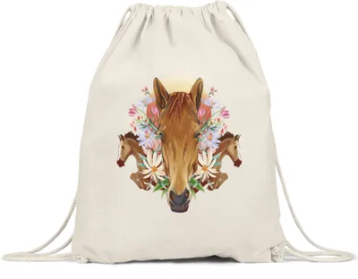 Produktbild von Pferd Turnbeutel Gymsack Hengst Liebe Reiten Pferde Pferdeflüsterer Ausritt Pferdeliebhaber Reiterin Spirit
