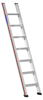 Produktbild von Stufenanlegeleiter 6 Stufen, Arbeitshöhe ca. 2,78 m, Länge ca. 1,76 m, Standhöhe ca. 0,78 m
