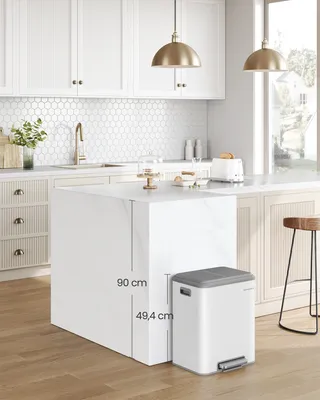 Produktbild von SONGMICS Mülleimer Küche, Mülltrennsystem 2 x 15 L