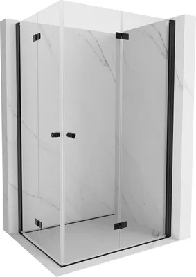 Immagine prodotto di Mexen Mist-F Duo cabina doccia pieghevole destra 70 x 95 cm, trasparente, nero - 8A6-070L-095P-70-00
