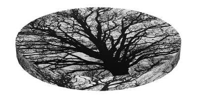 Zdjęcie produktu dla Bertoni RING, okrągła poduszka na krzesło, dekoracyjna wodoodporna poduszka na siedzisko z wzorem, 40 cm x 4 cm SERENITY