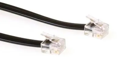 Immagine prodotto di ACT Cavo telefonico modulare RJ-12/RJ-12 5m Nero Cavo telefonico (TD5705)