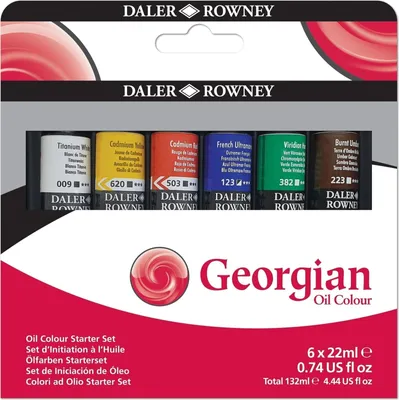 Produktbild von Daler Rowney Georgian Set Ölfarben 6 x 22 ml