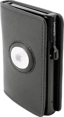 Produktbild von CLICKSAFE Geldbörse SLIM mit AirTag-Fach Nappaleder,schwarz
