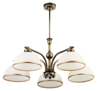 Obrázek produktu pro Lustr MONTANA, mosaz, 5xE27x20W, kov, rozměry: 55x68x68 cm, IP20, Jupiter