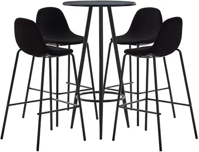 Produktbild von Gartenbar Theke Bar Tresen Gartentheke Bartisch Barset Mit Fußablage,Bartisch Stehtisch Barhocker Barstuhl Gartenmöbel Mit Bartisch und 4 Barstühle