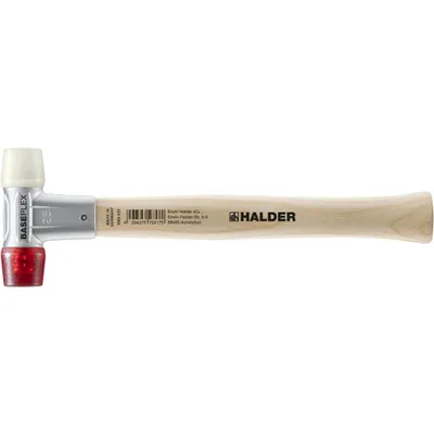 Produktbild von HALDER BASEPLEX Schonhammer Ø 25 mm Nylon / Cellulosacetat mit Zindruckgussgehäuse
