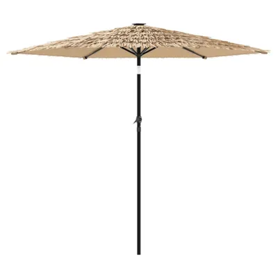 Produktbild von Sonnenschirm mit LED und Stahlmast Braun 268x268x226 cm