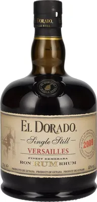 Image de El Dorado VERSAILLES Single Still Finest Demerara Rum 2009 40% Vol. 0,7l