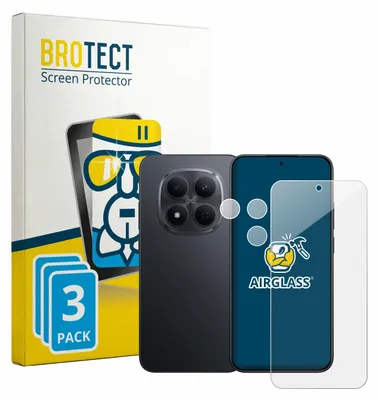 Produktbild von 3x BROTECT Schutzglas für Xiaomi Redmi Note 15 Pro 5G (Display+Kamera) 9H kratzfest klar