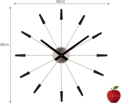 Immagine prodotto di Orologio da parete NeXtime ø 58 cm nero