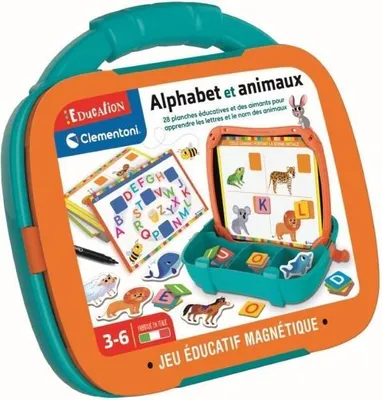 Produktbild von Magnetische Buchstaben & Tiere Spielset, Clementoni, Ab 3 Jahren, Multicolor, Lernspiel