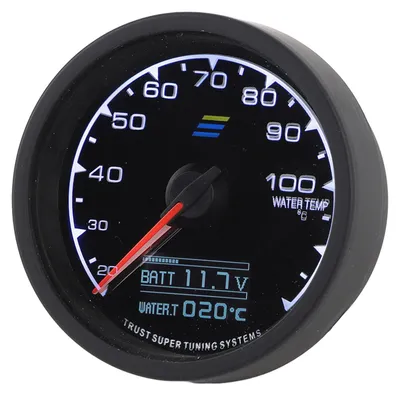 Zdjęcie produktu dla 68 mm wskaźnik temperatury wody w samochodzie DC 10-15 V cyfrowy miernik temperatury wody termometr do pojazdów samochodowych