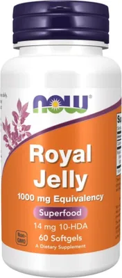 Produktbild von NOW Foods Gelée Royale 60 Kapseln. BI8377