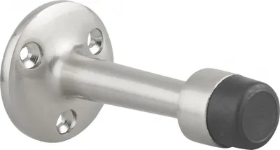 Image de Butoir de porte balustre, 75mm, nickelé satiné - THIRARD