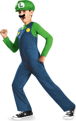 Produktbild von Luigi Kinderkostüm Super Mario grün-blau