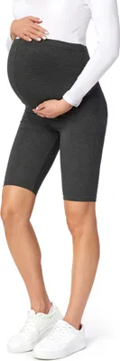 Produktbild von Be Mammy Kurze Umstandsleggings aus Viskose BE-04 (Dunkelmelange, 4XL)