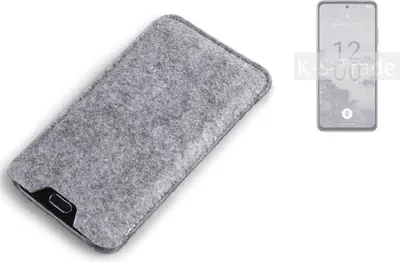 Produktbild von K-S-Trade Filz Handyhülle kompatibel mit Nokia X30 5G Schutzhülle Filztasche Filz Tasche Case Sleeve Handy Hülle Filzhülle grau