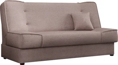 A studio shot of a sofa bed.