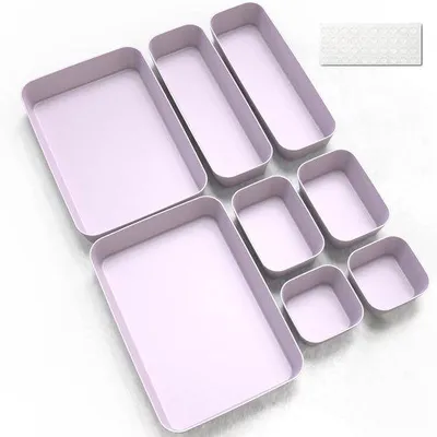 Immagine prodotto di Scatola portaoggetti in plastica - 8 pezzi - Plastica senza BPA