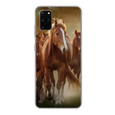 Produktbild von MuchoWow® Handyhülle Schutzhülle Hülle für Samsung Galaxy S20 Plus Pferde - Licht - Natur Silikon Softcase Handy Hülle - Hartschale