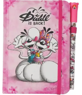 Produktbild von Diddl Notizbuch A6 mit Stift, rosa - K1