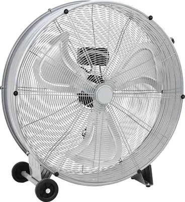 Image de Ventilateur tambour avec roue Argenté 79 x 37 x 82 cm Aluminium