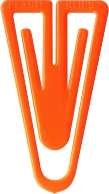 Produktbild von Büroklammern Plastiklips 35mm VE=200 Stück orange