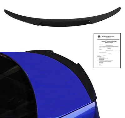 Für BMW 3er E90 Limo 2005-2011 Heckspoiler Spoilerlippe SCHWARZ GLANZ mit ABE in der Farbe SCHWARZ von Jom Car-Parts GmbH