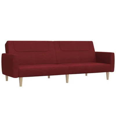 Produktbild von Schlafsofa 2-Sitzer Weinrot Stoff