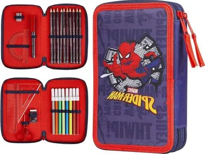 Produktbild von Schulranzen für Jungen - mit Räumen - Spiderman Avengers - Grundschulgeschenk