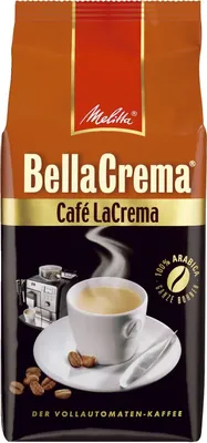 Image de Melitta® Melitta BellaCrema La Crema, 100 % Arabica, grains entiers, 1 000 g, intensité : 3