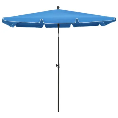 Immagine prodotto di Ombrellone con palo 210x140 cm azzurro