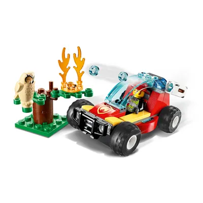 Produktbild von LEGO 60247 City Waldbrand, Kinderspielzeug mit Buggy und Feuerwehrmann, Spielzeugauto toll als Geschenk für Mädchen und Jungen ab 5 Jahre