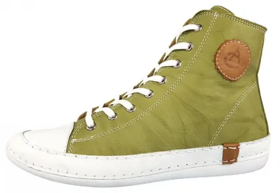 Image de Chaussures Andrea Conti pour femmes, bottines à lacets, couleur verte, style décontracté
