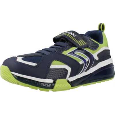 A single blue and green Geox sneaker is shown against a white background.